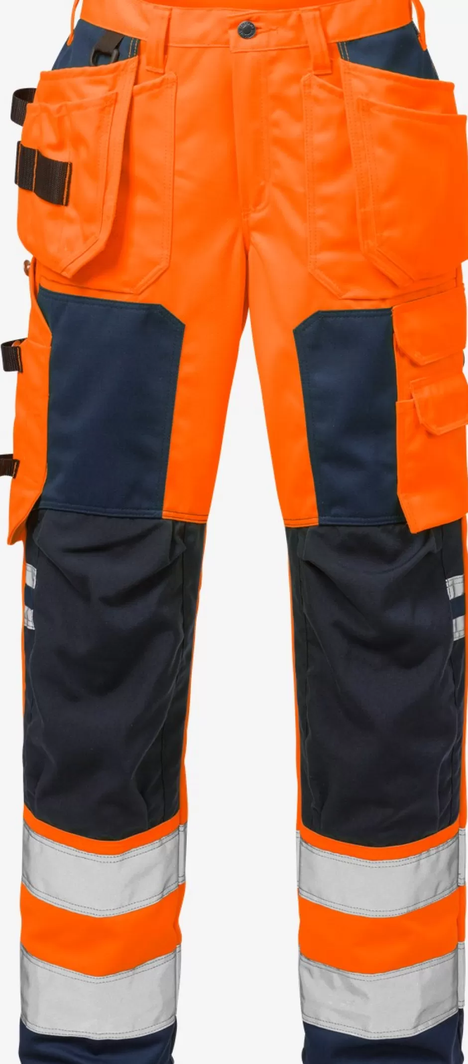 New Fristads HiVis Håndværkerbukser Dame Kl.2 2125 Hi-Vis Orange/Marine - 271