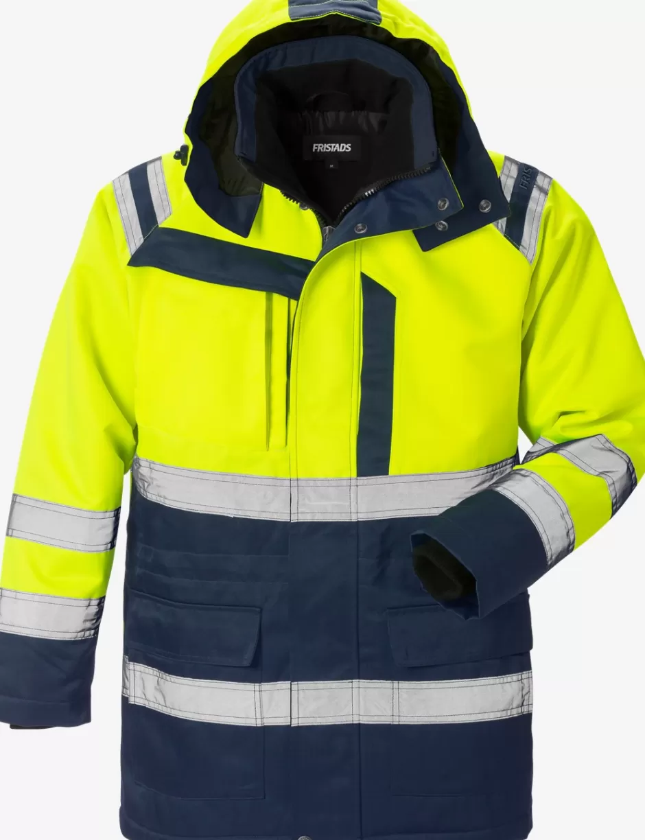 Store Fristads HiVis Parkajakke Kl.3 4042 Hi-Vis gul/Marine - 171