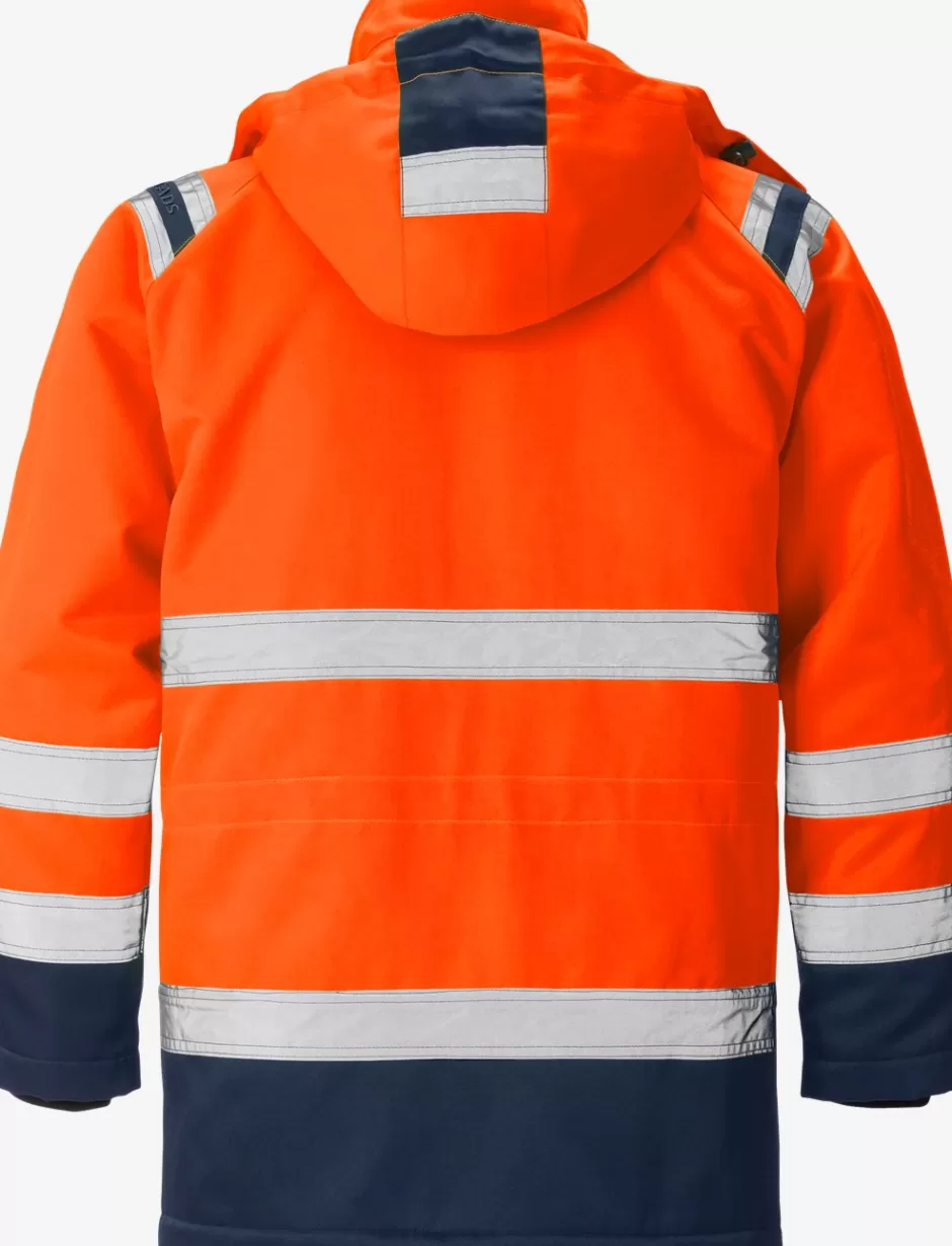 Best Fristads HiVis Parkajakke Kl.3 4042 Hi-Vis Orange/Marine - 271