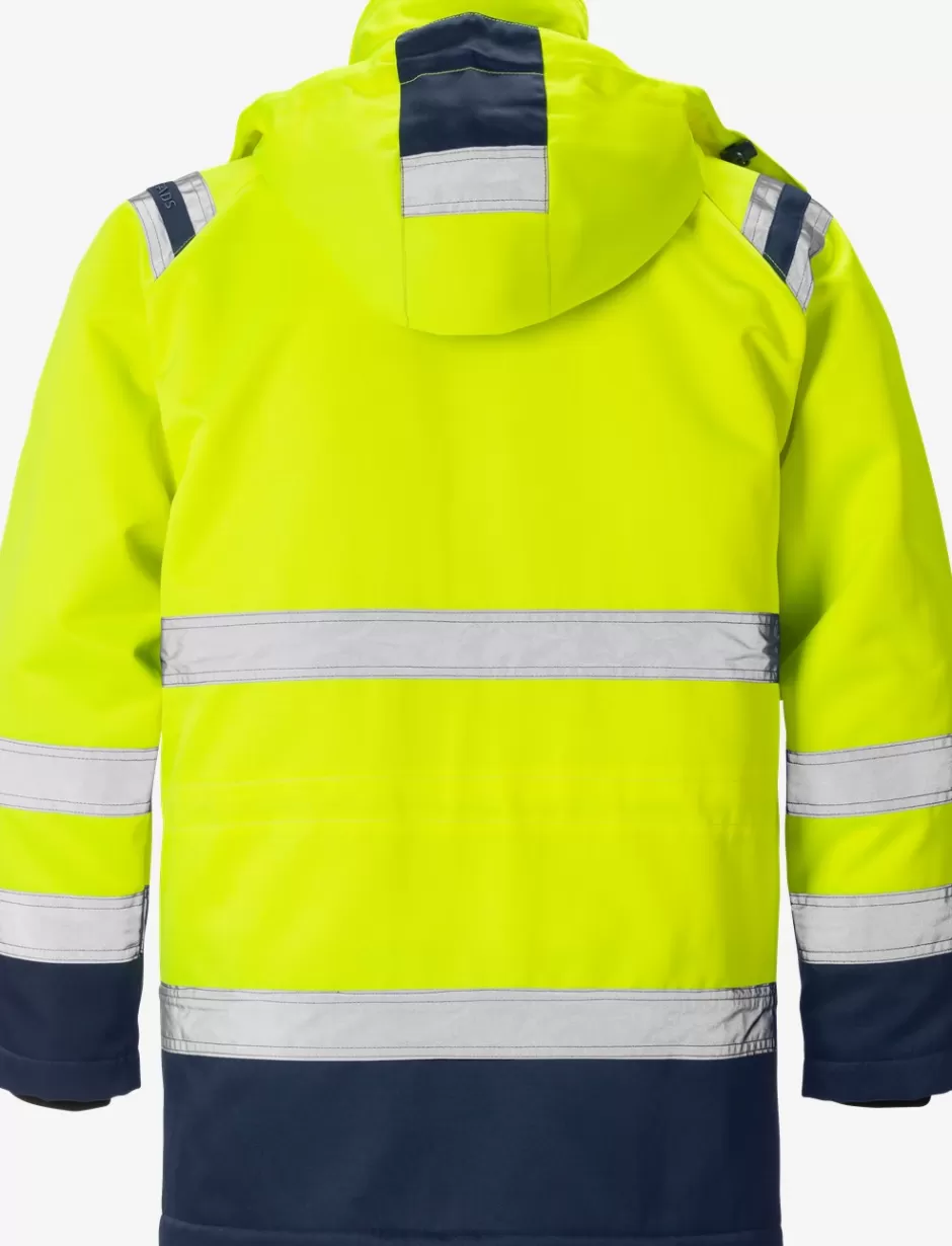 Store Fristads HiVis Parkajakke Kl.3 4042 Hi-Vis gul/Marine - 171