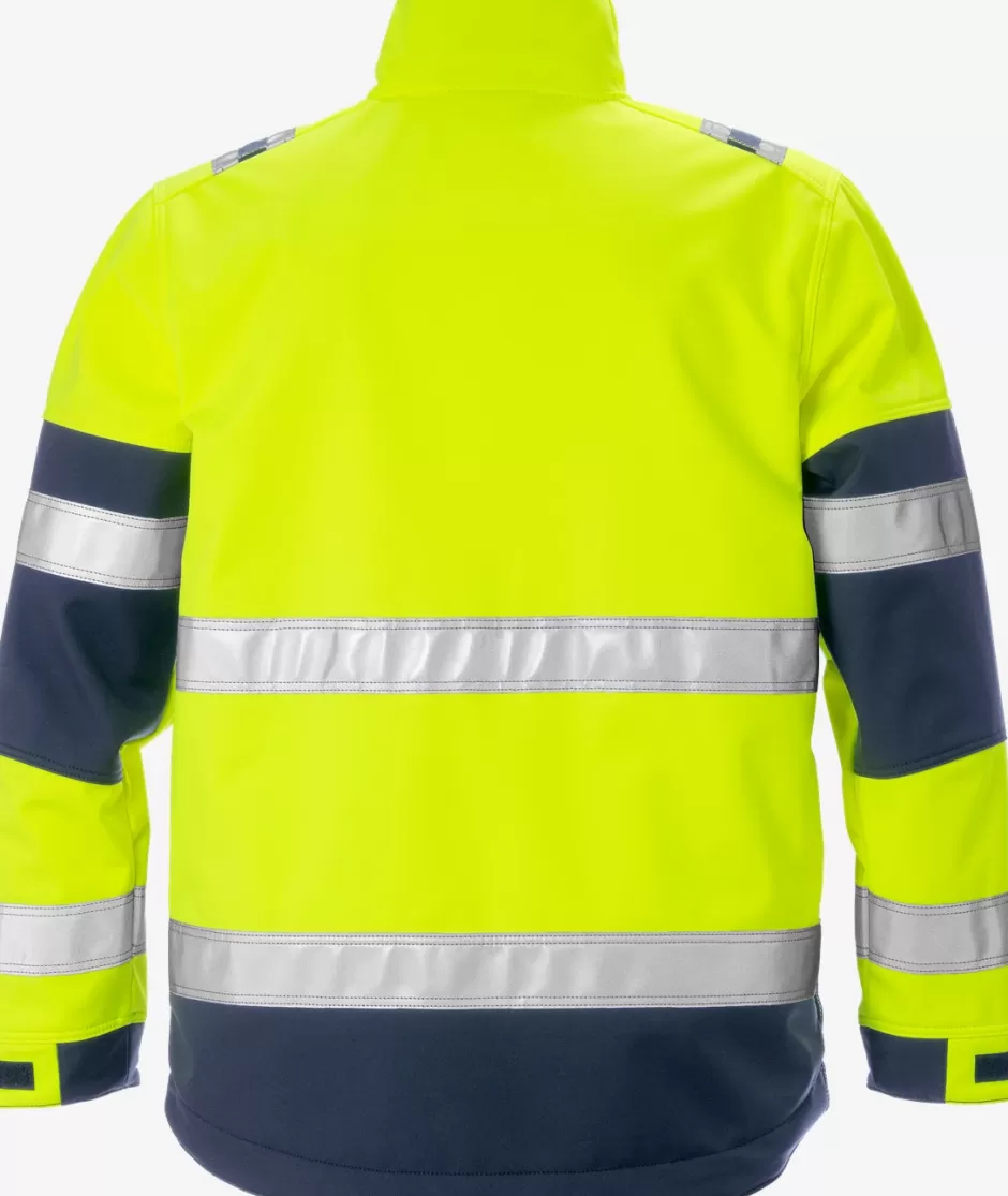 New Fristads HiVis Softshelljakke Kl.2 4083 Hi-Vis gul/Marine - 171