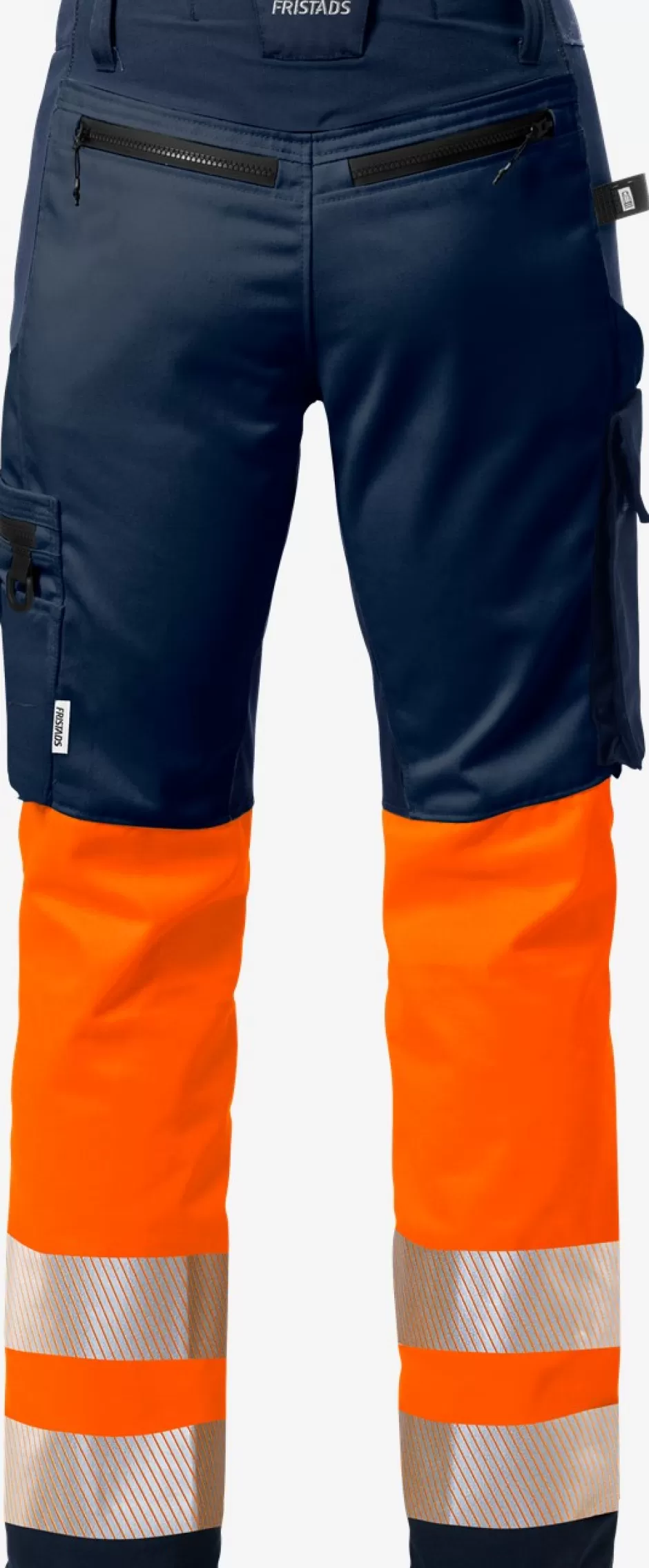 Sale Fristads HiVis Stretchbukser Kl 1 2705 Hi-Vis Orange/Marine - 271