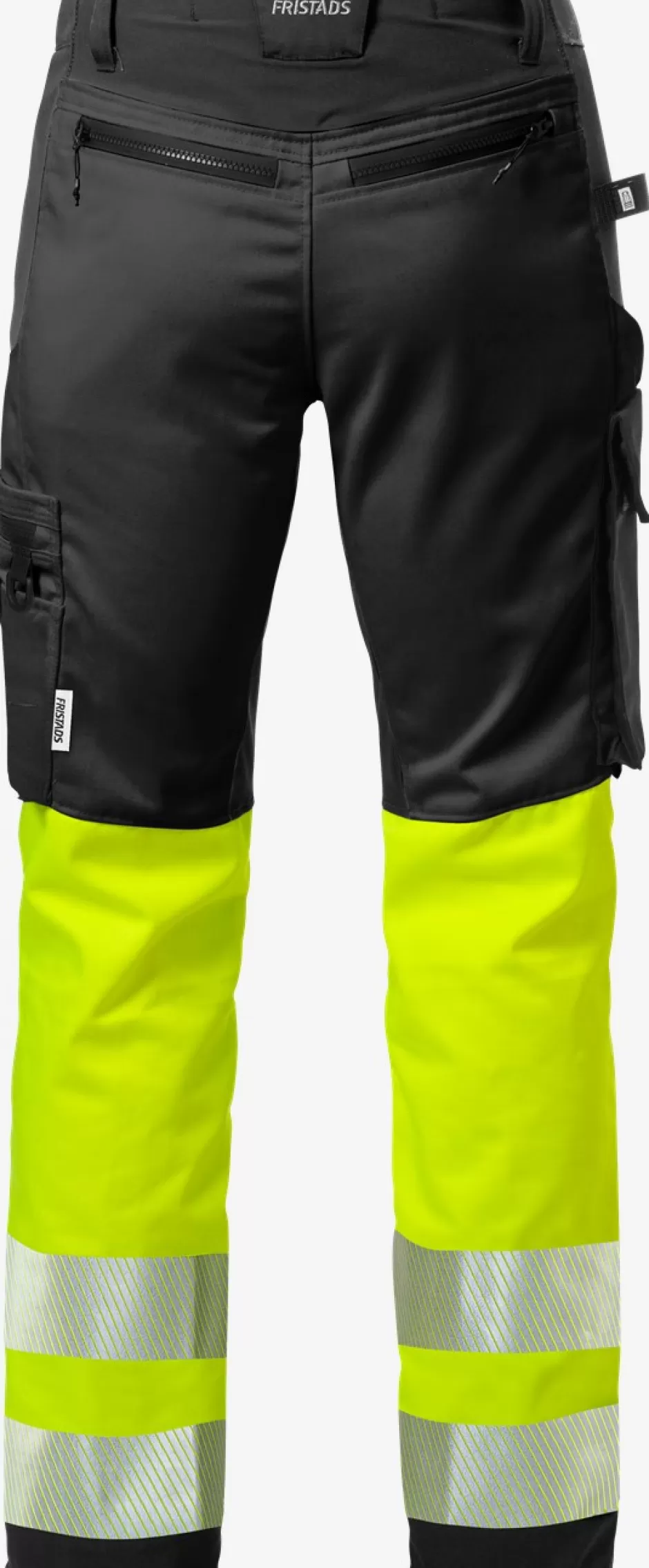 Clearance Fristads HiVis Stretchbukser Kl 1 2705 Hi-Vis Gul/Sort - 196