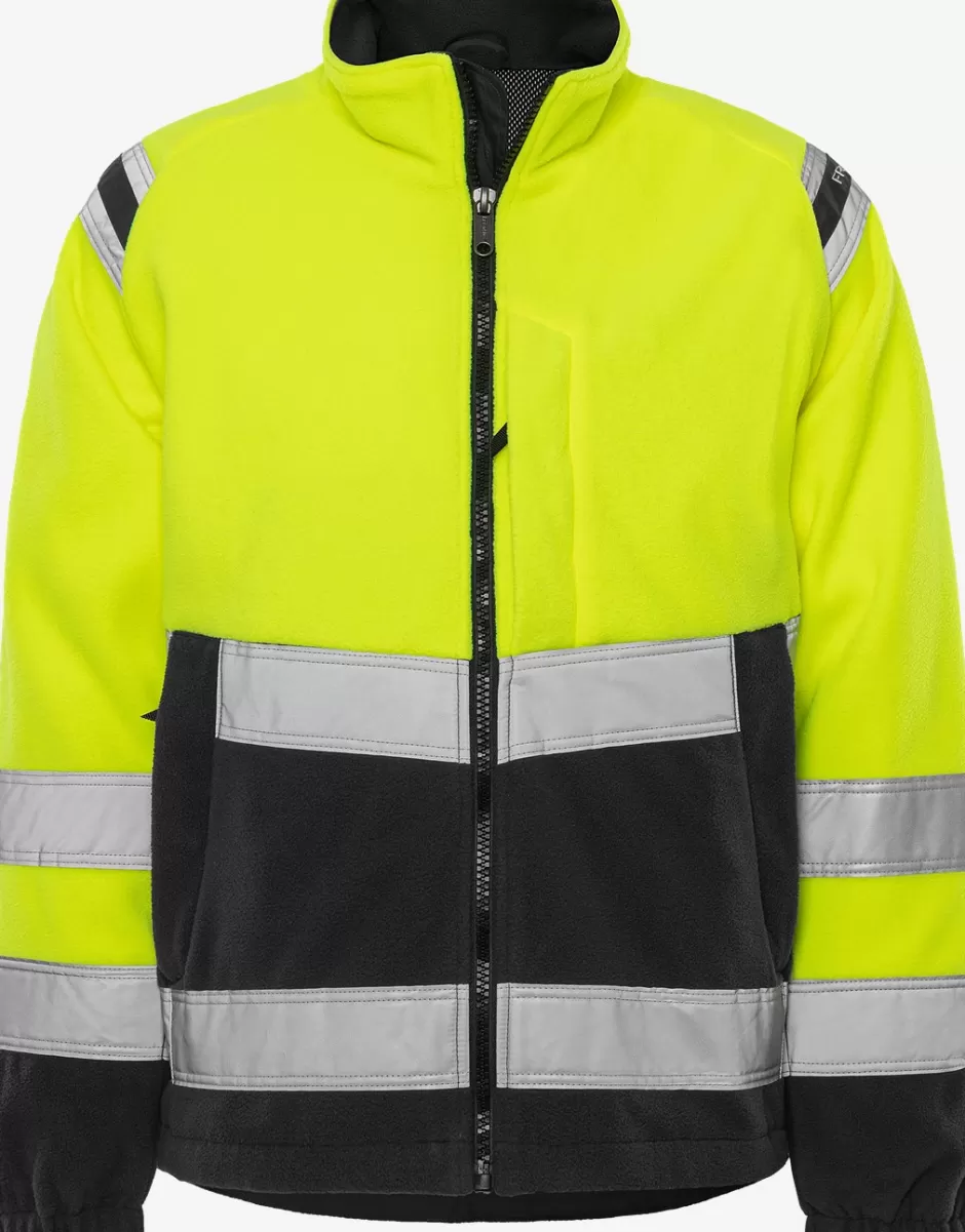 Cheap Fristads HiVis Vindtæt Fleecejakke Kl.3 4041 Hi-Vis Gul/Sort - 196