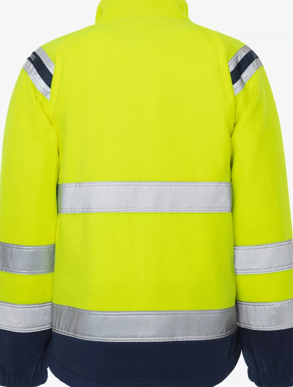 Cheap Fristads HiVis Vindtæt Fleecejakke Kl.3 4041 Hi-Vis gul/Marine - 171