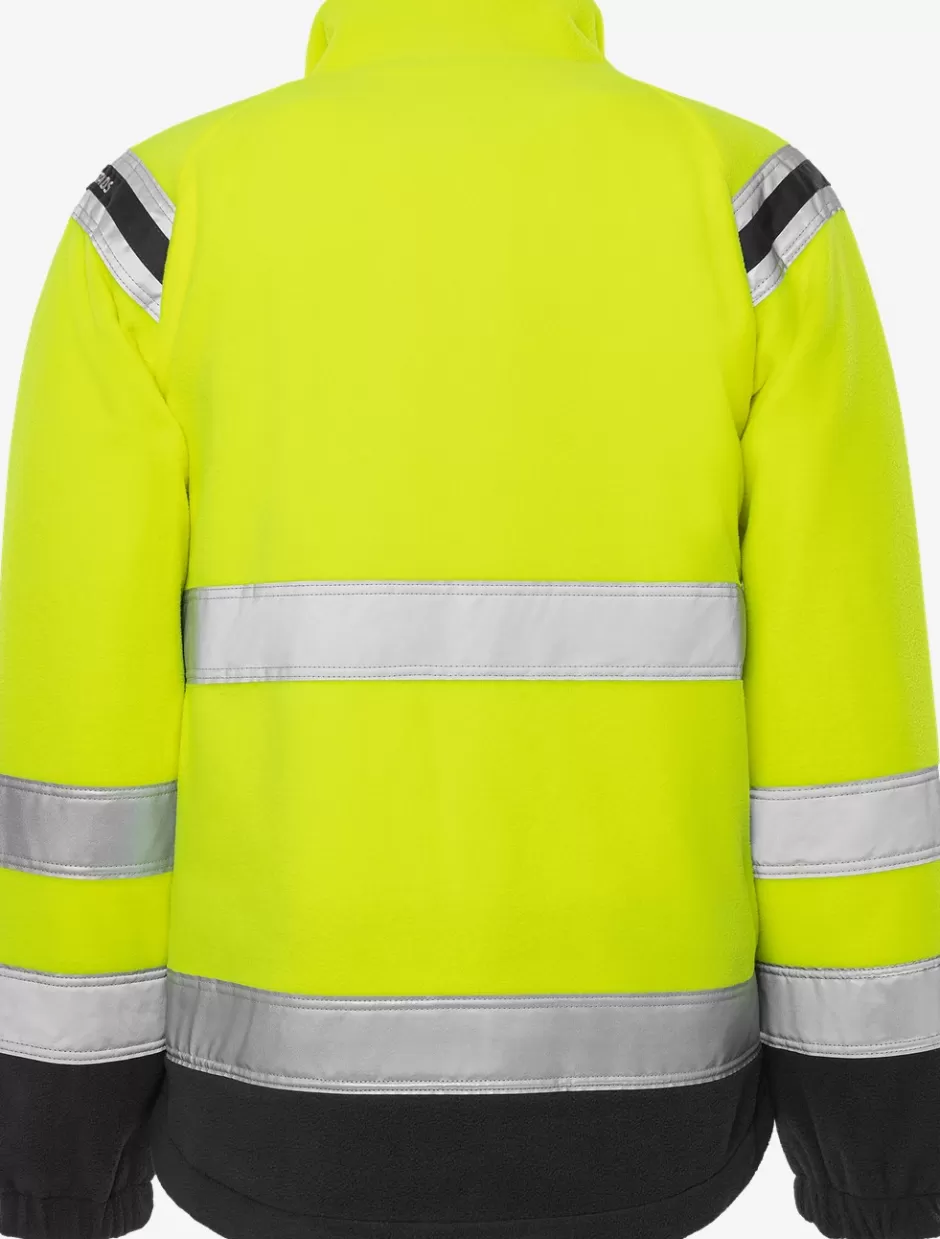 Cheap Fristads HiVis Vindtæt Fleecejakke Kl.3 4041 Hi-Vis Gul/Sort - 196