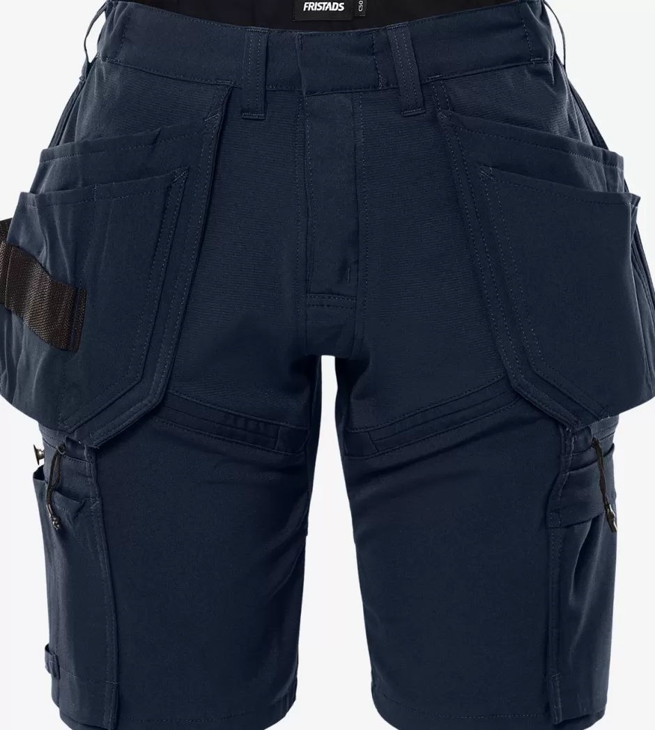 Outlet Fristads Håndværker Stretch Shorts Dame 2601 GLWS Mørk Marine - 544