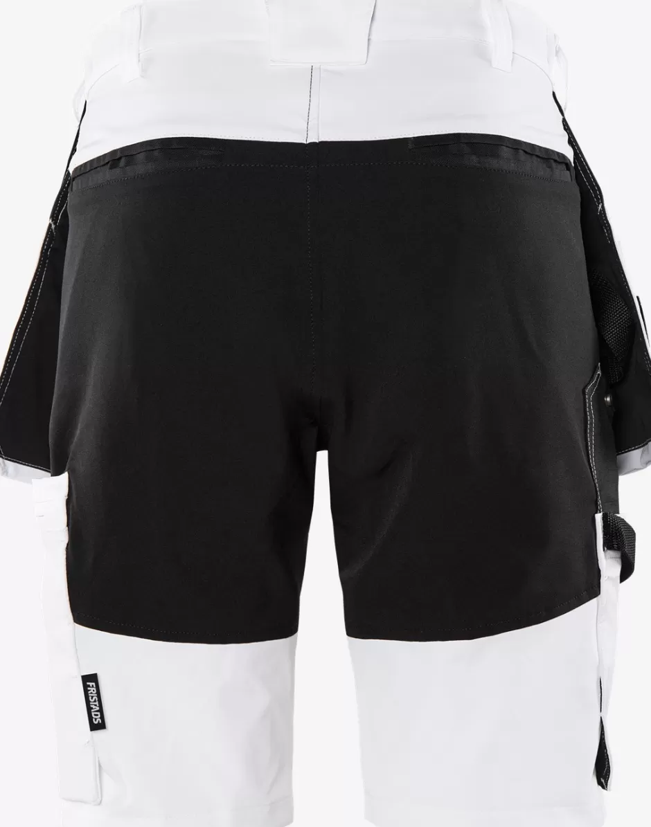 Flash Sale Fristads Håndværker Stretchshorts 2762 LWS Hvid/sort - 969