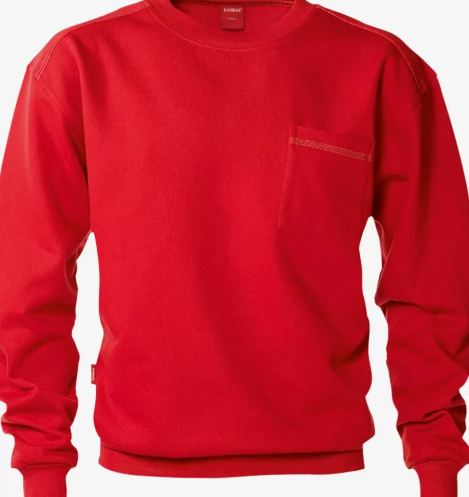 Sale Fristads Match Sweatshirt Rød - 331