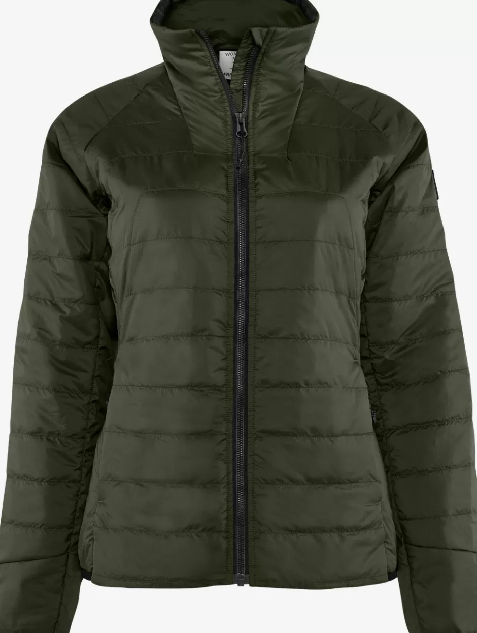 Store Fristads Oxygen PrimaLoft® Jakke, Dame Army grøn - 742