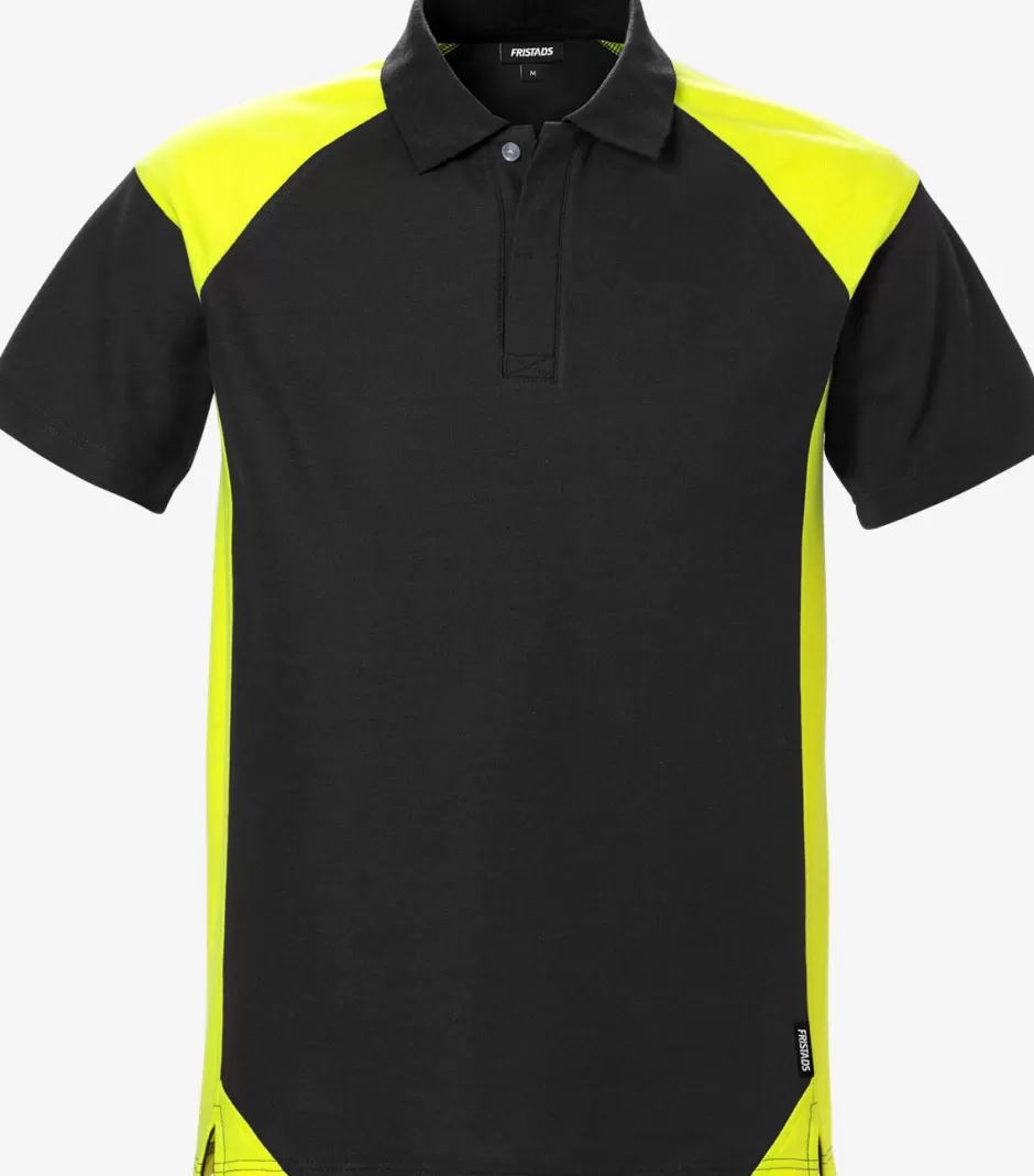 Cheap Fristads Poloshirt, Image Sort/Hi-Vis gul - 982