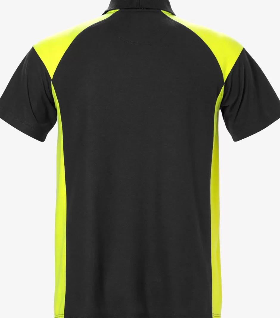 Cheap Fristads Poloshirt, Image Sort/Hi-Vis gul - 982