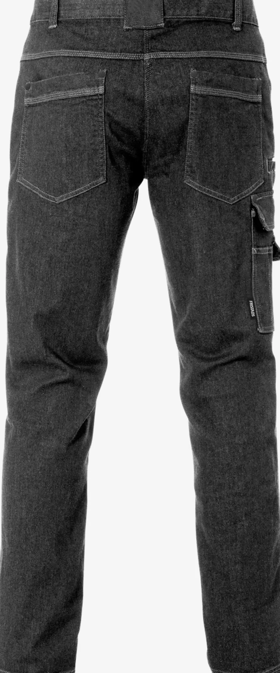 Outlet Fristads Service Denim Stretch Bukser 2501 Sort - 940