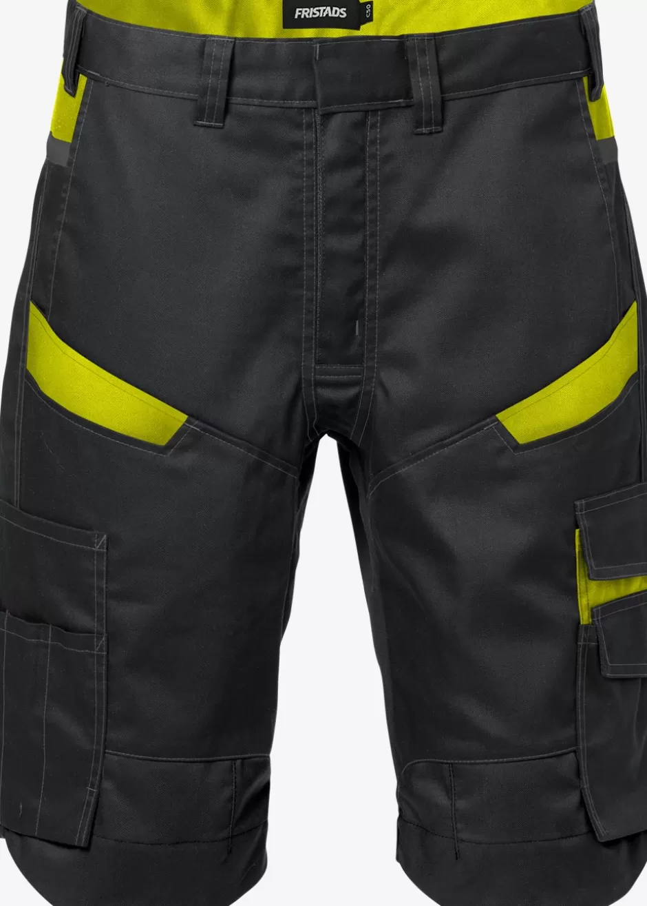 Best Fristads Shorts 2562 Sort/Hi-Vis gul - 982