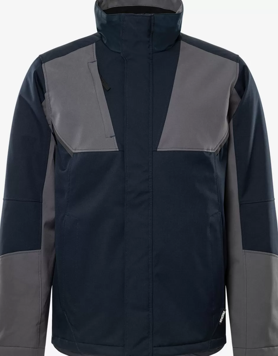 Sale Fristads Softshell Stretchvinterjakke 4931 GSW Mørk Marine/Grå - 587