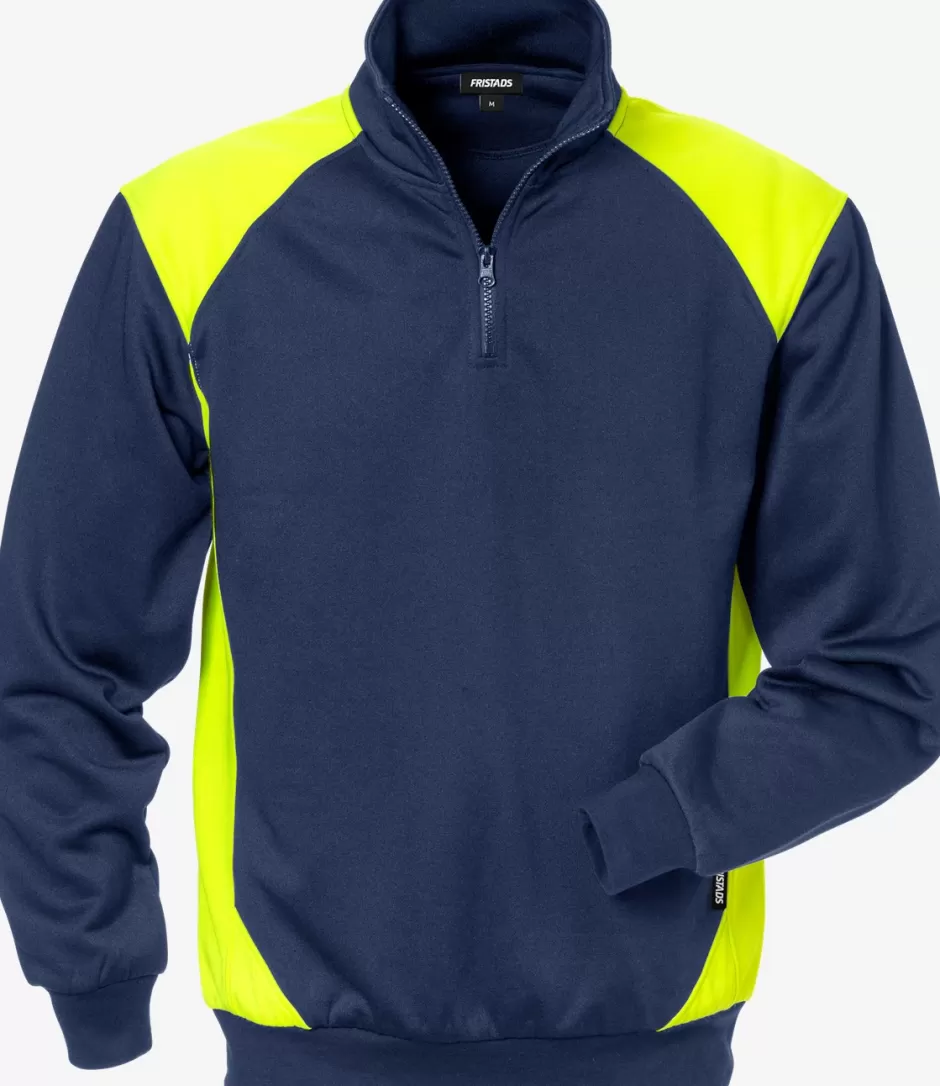 Flash Sale Fristads Sweatshirt 7048 Marine/Hi-Vis gul - 556