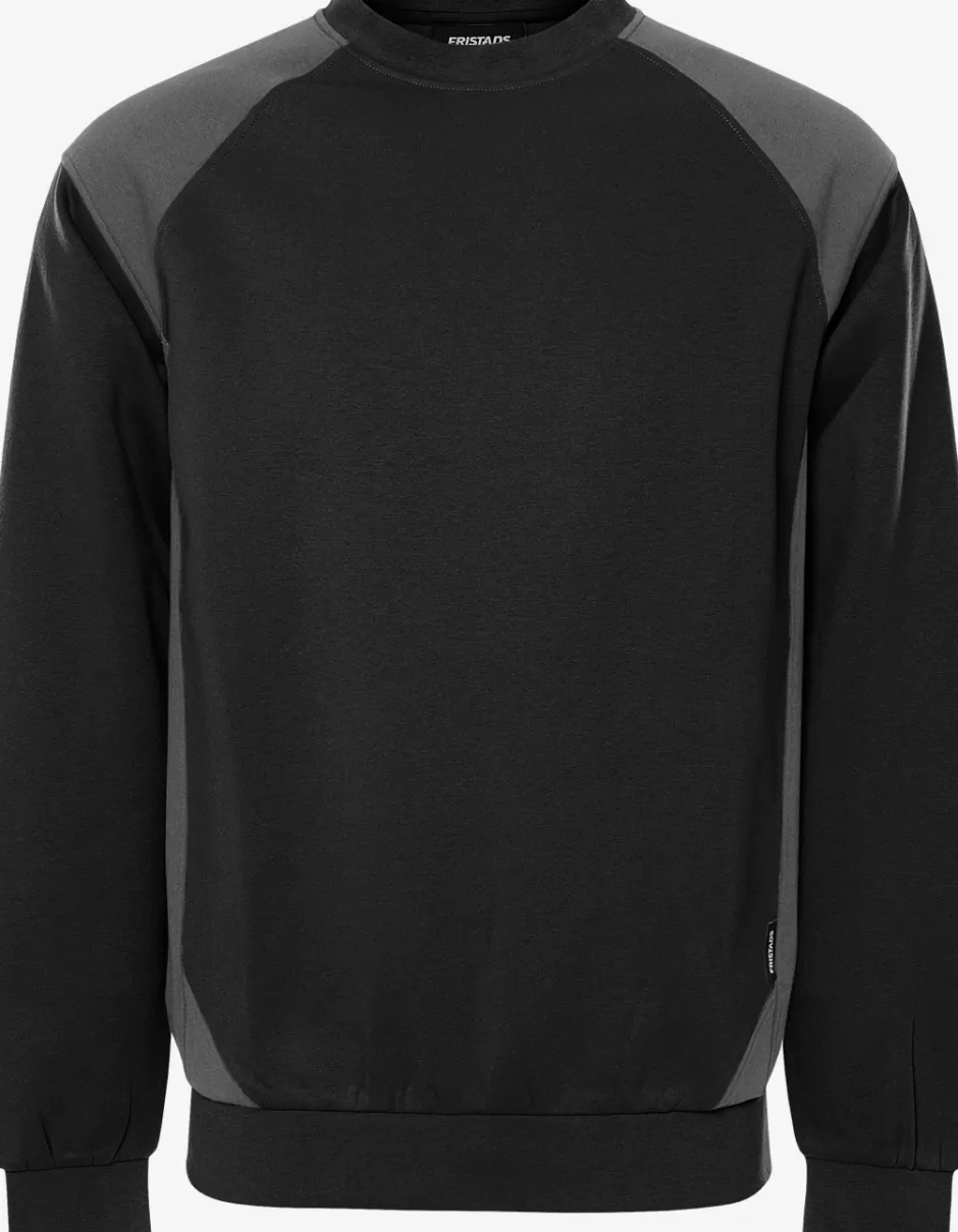 Cheap Fristads Sweatshirt 7148 GSM Sort/grå - 996