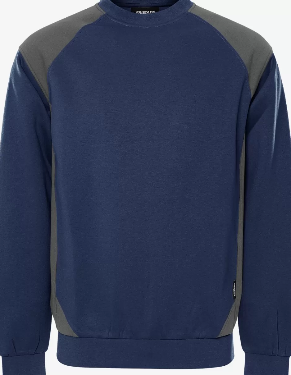 Store Fristads Sweatshirt 7148 GSM Marine/Grå - 586