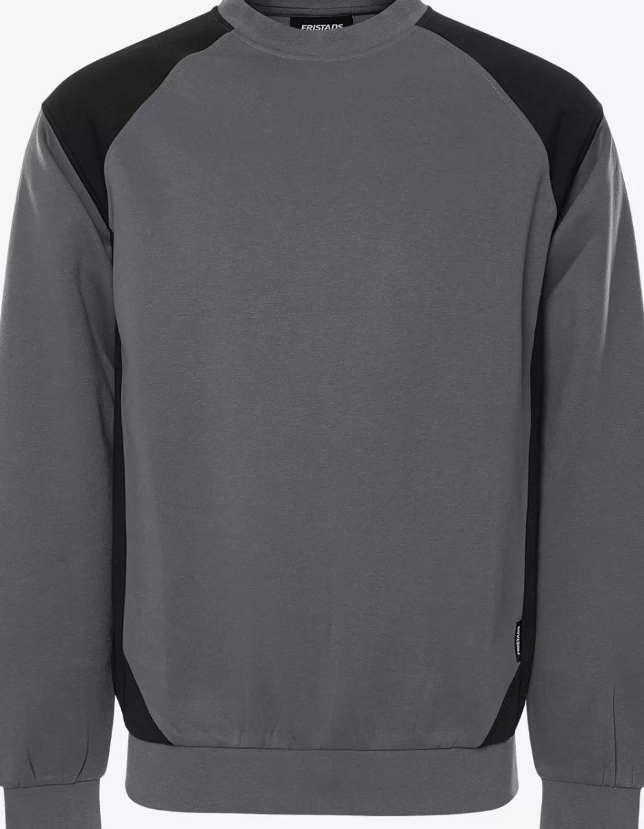 Discount Fristads Sweatshirt 7148 GSM Grå/Sort - 896