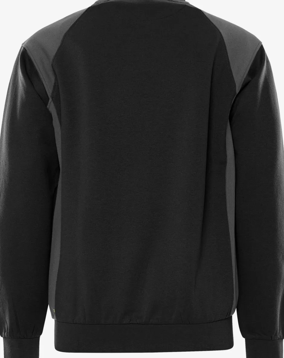 Cheap Fristads Sweatshirt 7148 GSM Sort/grå - 996