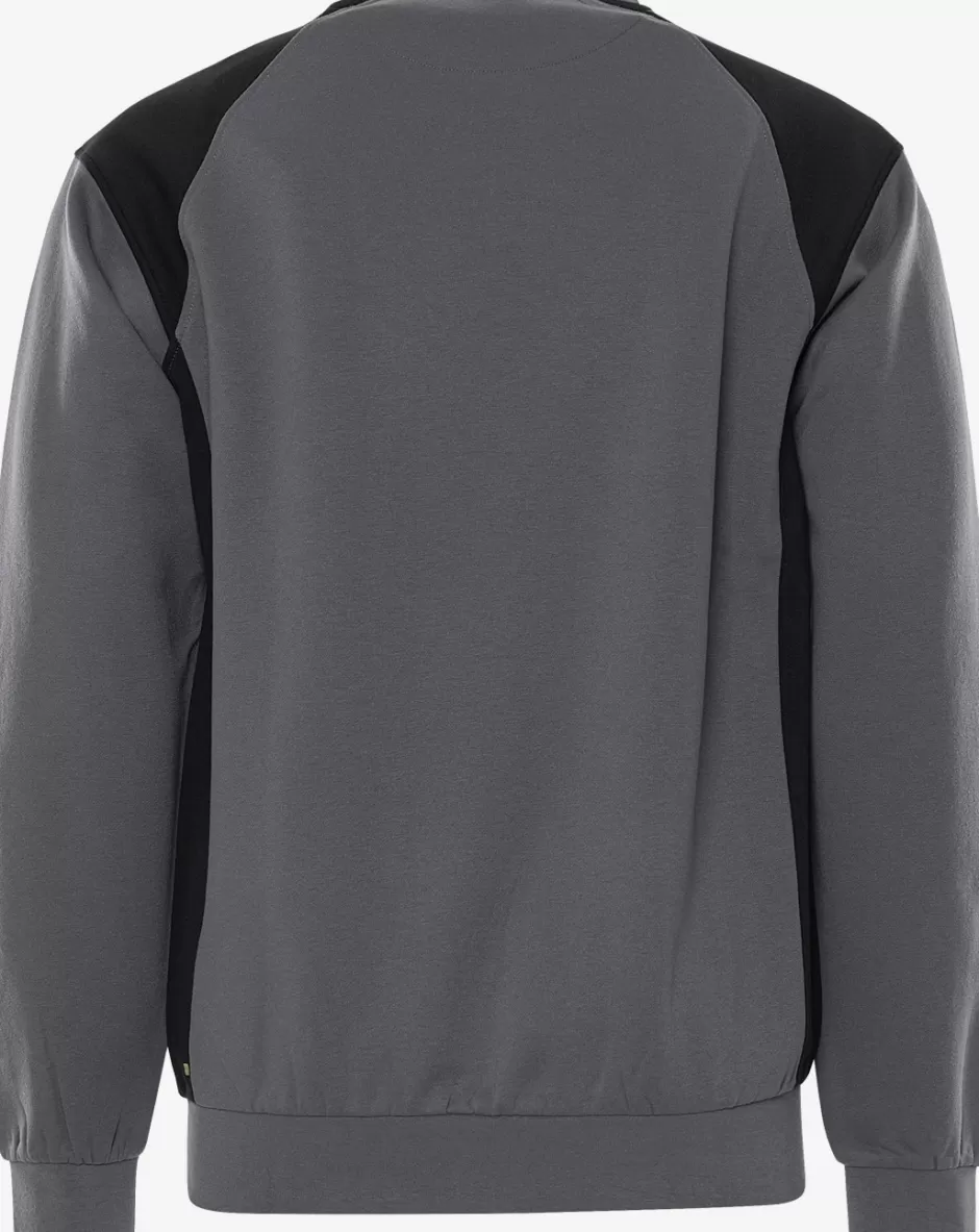 Discount Fristads Sweatshirt 7148 GSM Grå/Sort - 896