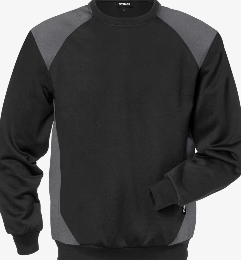 Discount Fristads Sweatshirt 7148 SHV Sort/grå - 996