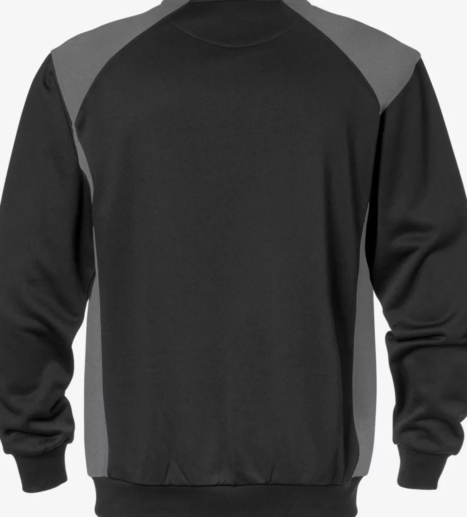 Discount Fristads Sweatshirt 7148 SHV Sort/grå - 996