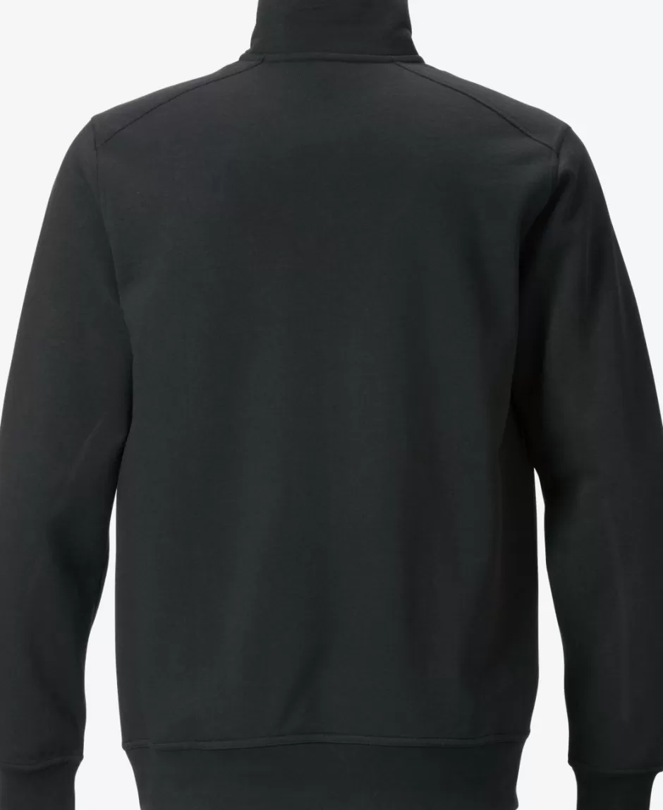 Cheap Fristads Sweatshirt Med Kort Lynlås 7607 Sort - 940