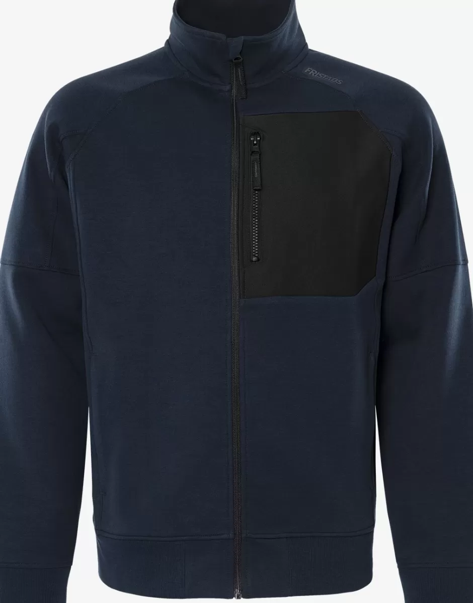 Cheap Fristads SWEATSHIRT-JAKKE 7830 GKI Mørk Marine - 544