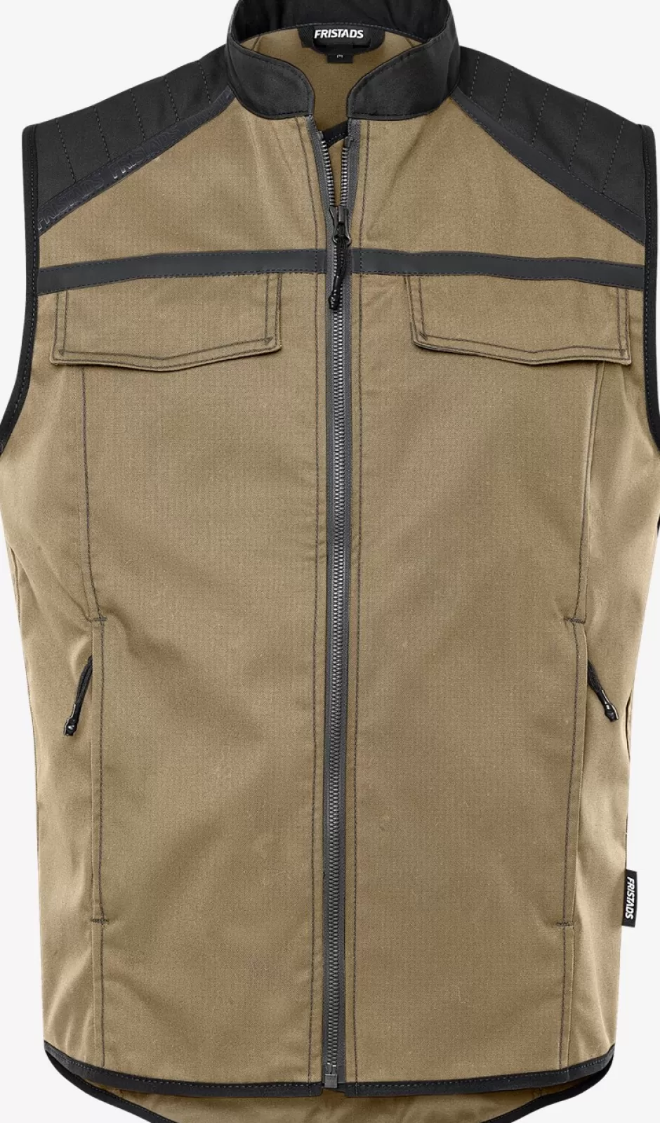 New Fristads Vest 5555 STFP Khaki/Sort - 299